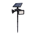 40led Garden Lanscape Dual-head Rotatable Radar Sensor Solar Spotlight