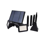 40led Garden Lanscape Dual-head Rotatable Radar Sensor Solar Spotlight