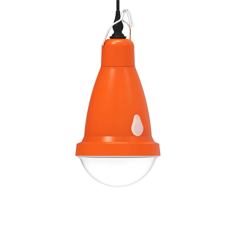 Bombillas LED solares ABS recargables portátiles para exteriores para acampar