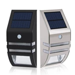 Stainless Steel Solar Powered Motion Sensor Wall Light