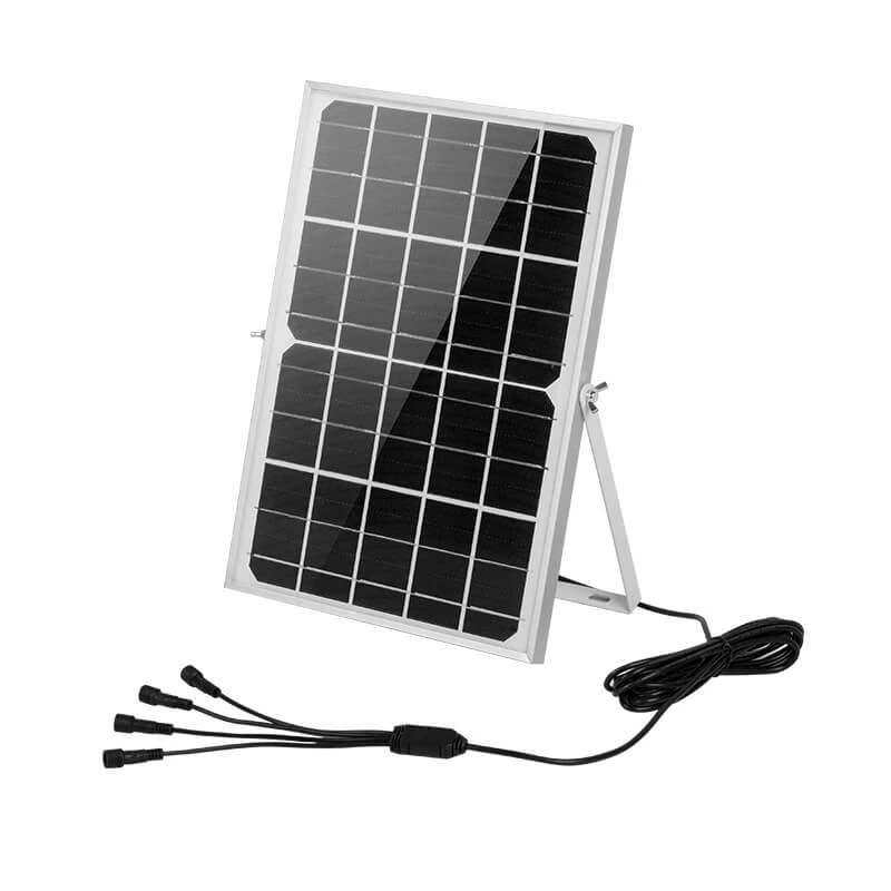 Système d'éclairage solaire domestique multifonctions Ipx4 avec 4 ampoules LED