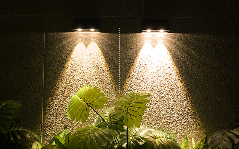 Small Outdoor Solar LED Wall Lights