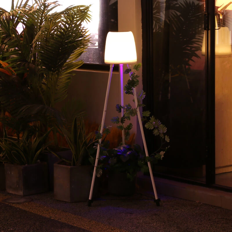 New Design Collapsible Waterproof Garden Floor Creative Solar Plant Stand Light