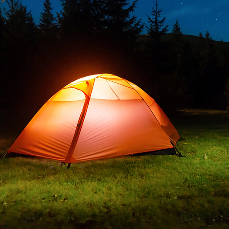 Bombillas LED solares ABS recargables portátiles para exteriores para acampar