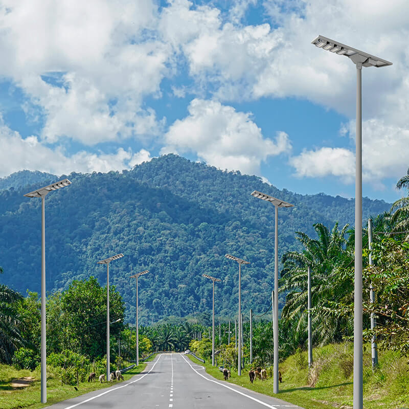 Patentli Alüminyum Yol Dış Mekan Entegre Hepsi Bir Arada Led Solar Sokak Lambası