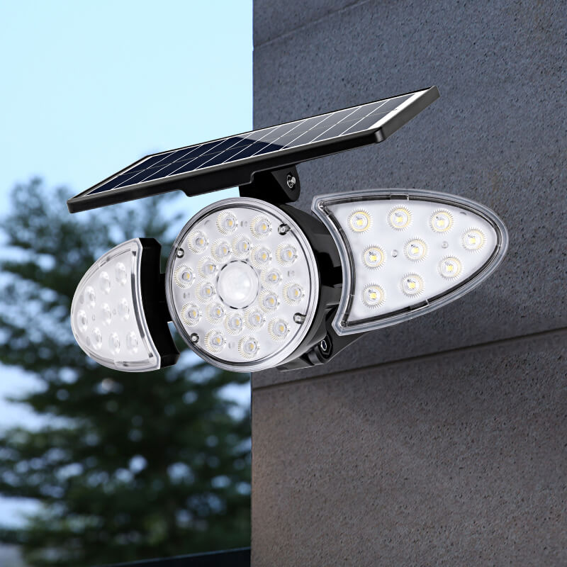 Triple Led Solar Wall Light With Motion Sensor - YINGHAO