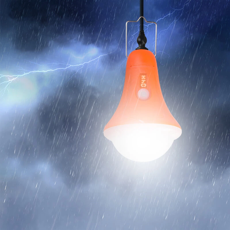 Lumière solaire de secours de conception spéciale extérieure d'abs rechargeable avec l'ampoule