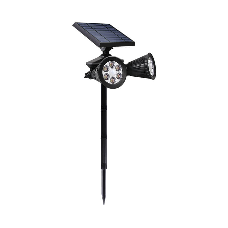 Motion Sensor Garden Spike Lawn Solar Spot Light With Two Mounting Options