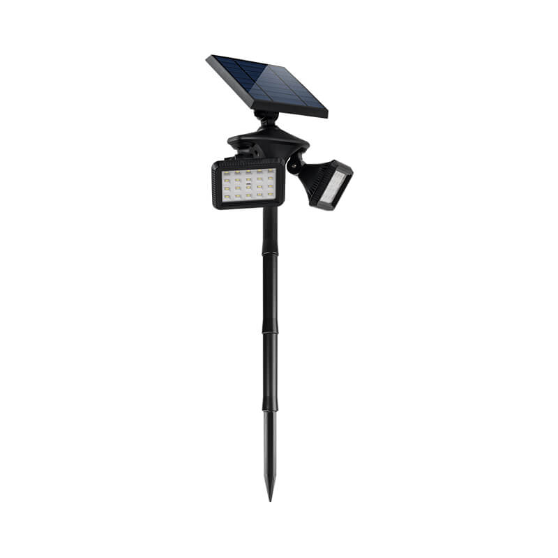 40 LED Ipx4 Garden Landscape Otočné solárne bodové svetlo s dvojitou hlavou a radarovým senzorom