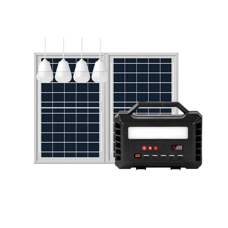 نظام إضاءة الطاقة الشمسية المحمول الداخلي والخارجي لشحن الهاتف