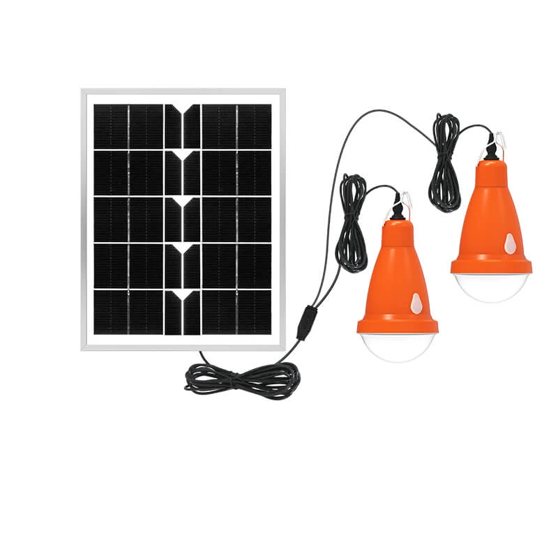 Bombillas LED solares ABS recargables portátiles para exteriores para acampar