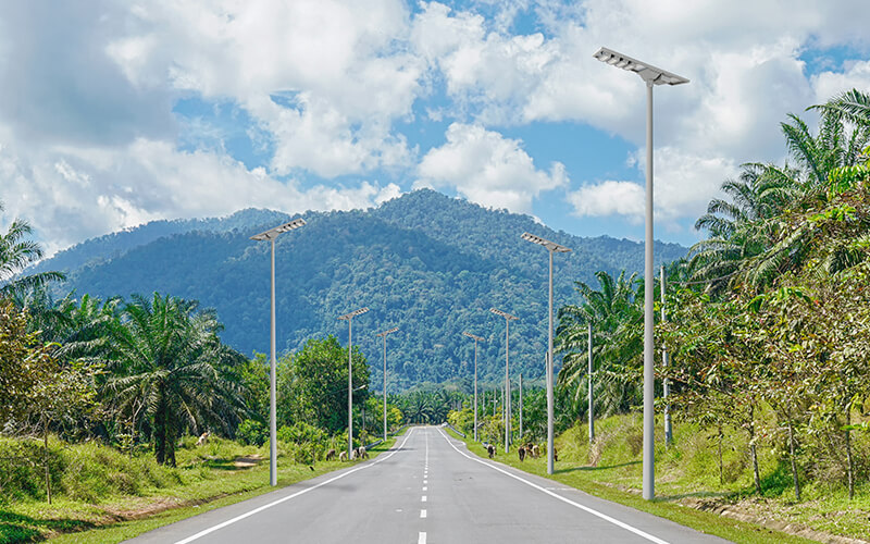Patentovaná hliníková silniční venkovní integrovaná solární pouliční lampa vše v jednom