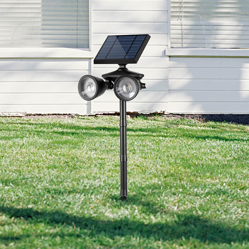Led Solar Lamps Solar Powered Separated Solar Panel Spotlight Lawn Garden Lamp