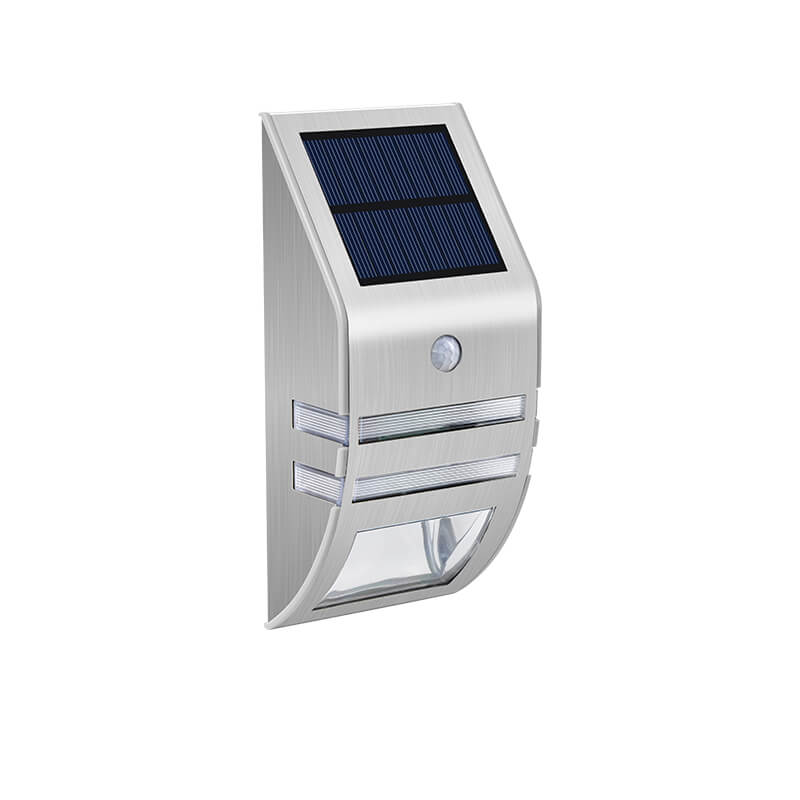 Solar Wall Light Stainless Steel With Motion Sensor