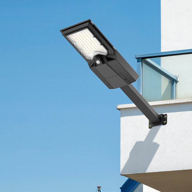 Lumină stradală solară LED All-In One cu senzor de mișcare
