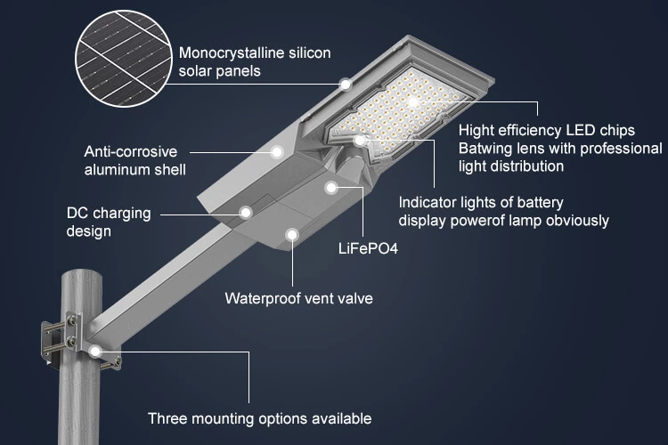 Integrated Die-cast Aluminum Solar Street Light