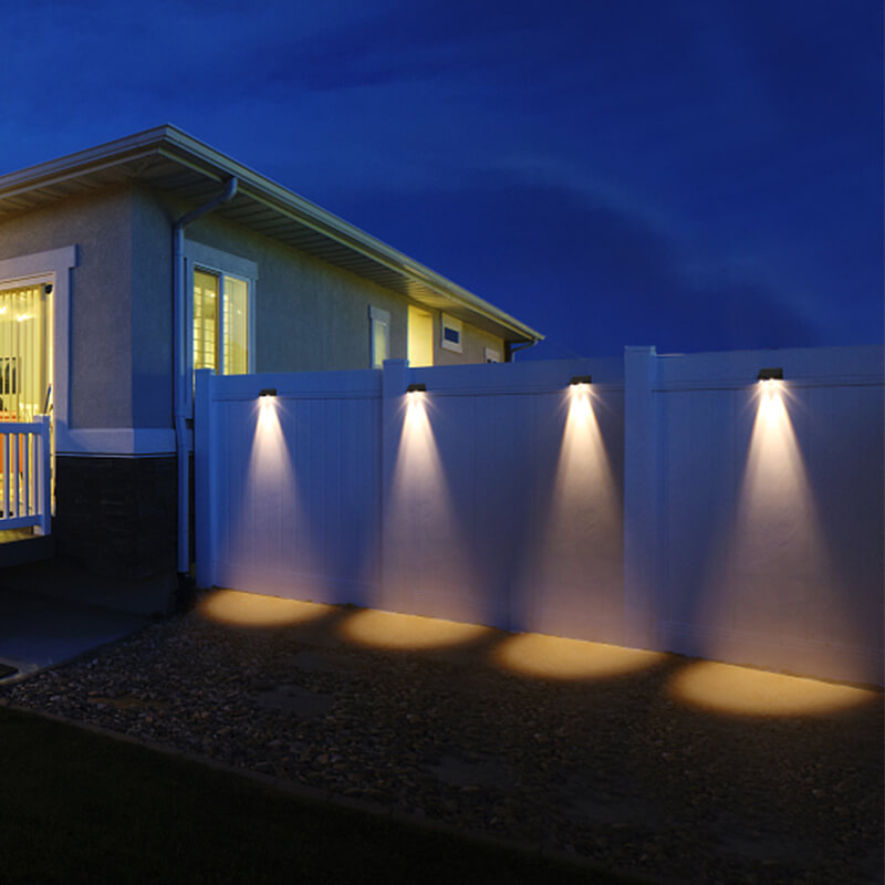Série de luminárias solares de parede patenteadas