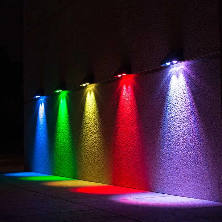 Small Outdoor Solar LED Decorative Wall Lights