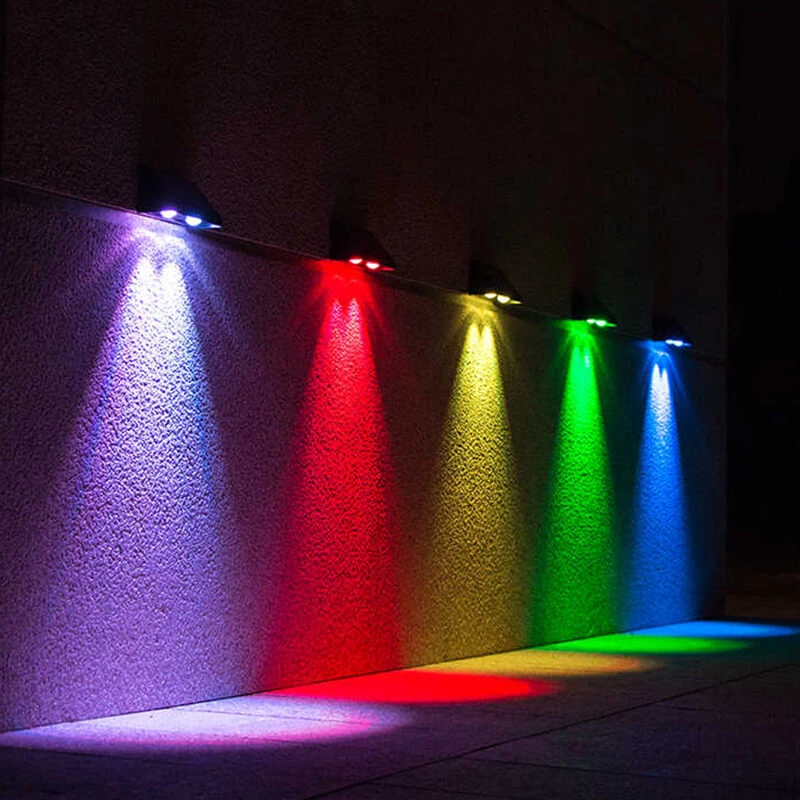 Small Outdoor Solar LED Decorative Wall Lights