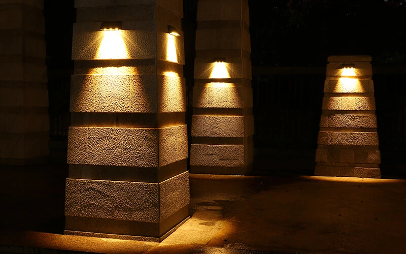 Small Outdoor Solar LED Decorative Wall Lights