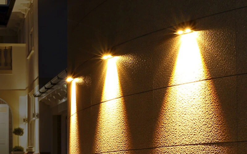 Small Outdoor Solar LED Decorative Wall Lights