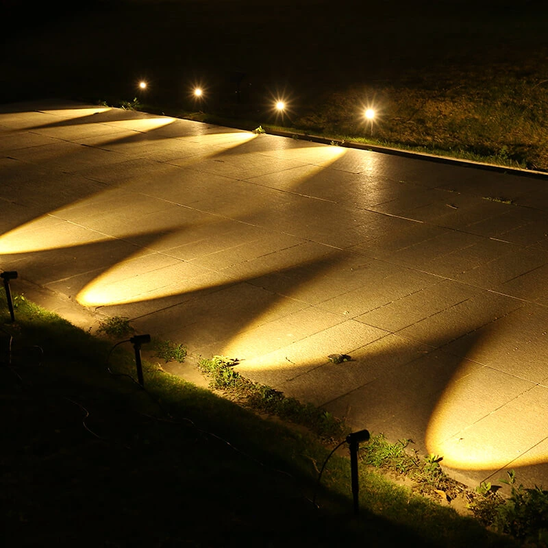 Outdoor Solar Focus Lights With Separate Solar Panel