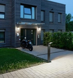 Outdoor Solar Bollard Pathway Lights With Motion Sensor